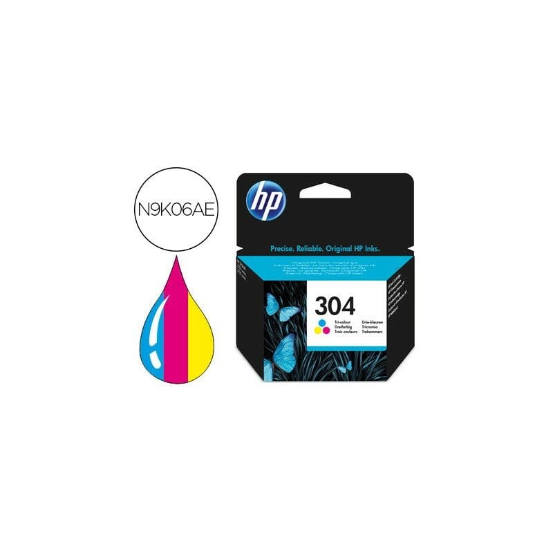 Hewlett Packard - Ink-jet hp n.304 deskjet 3000 / 3720 / 3730 tricolor 100 paginas