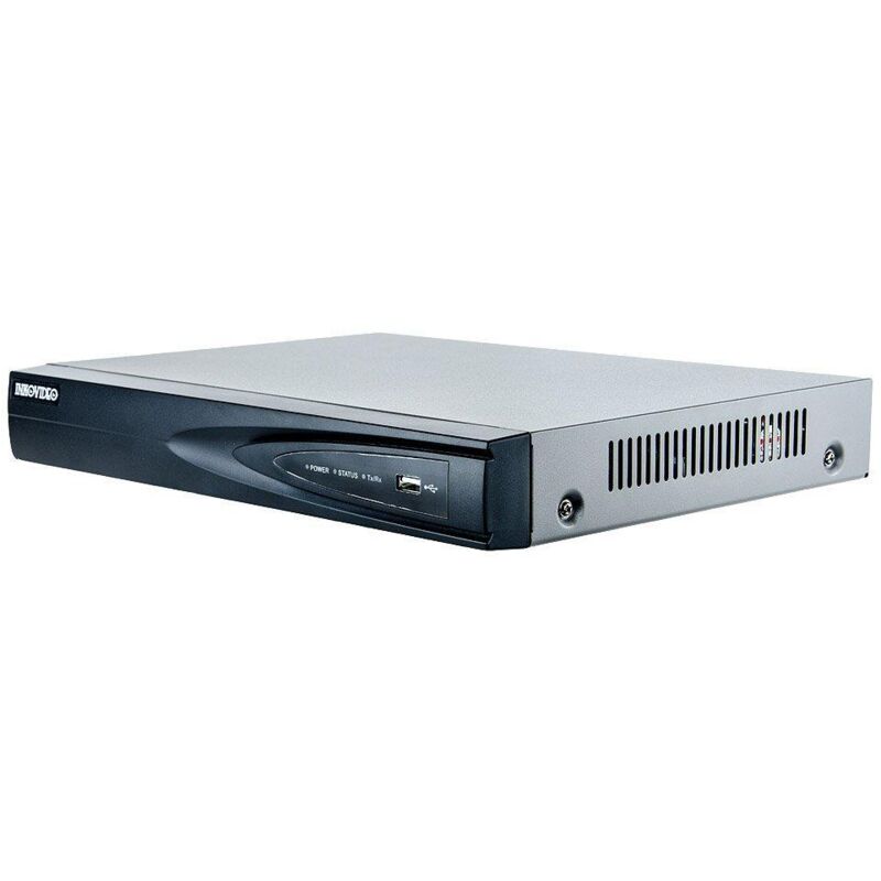 Inko NVR-4K-4P registratore video di rete nero 8 MP 4 telecamere