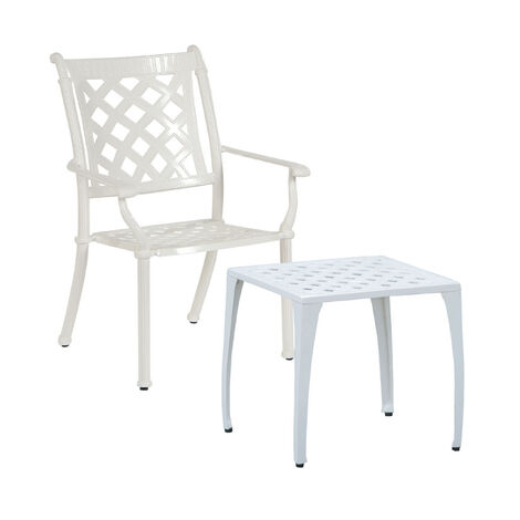Gartenstuhl stapelbar weiß | Sessel