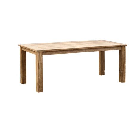 Inko Teakholz-Tisch Abacus recyceltes Teak Gartentisch Holztisch 12 Größen zur Auswahl 200x100 cm
