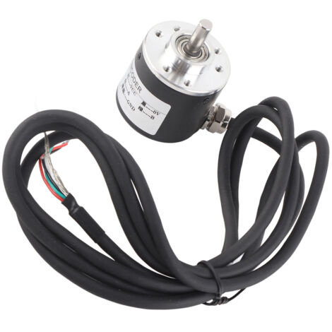Inkrementeller magnetoelektrischer Drehgeber, 600 Impulse, 5–24 V, 2-phasig AB, 6-mm-Welle