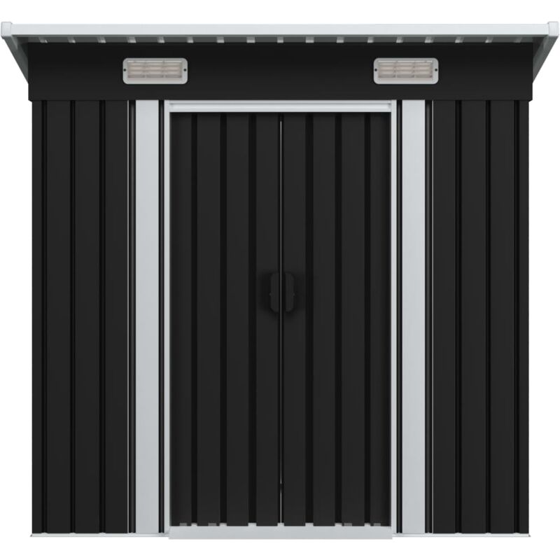 Abri de jardin Anthracite Acier - Inlife