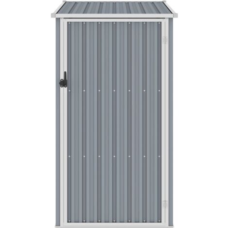 INLIFE Abri de jardin Gris 87x98x159 cm Acier galvanisé