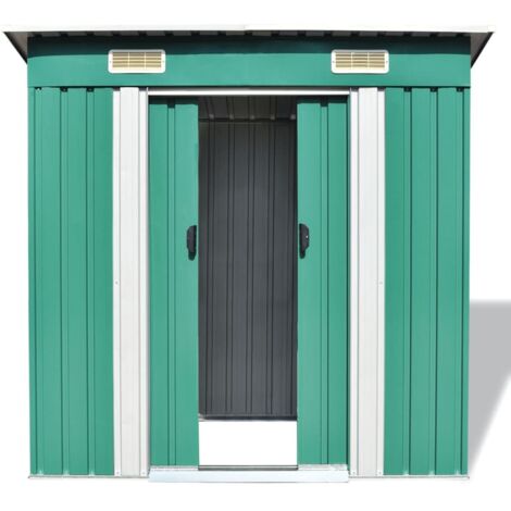 INLIFE Abri de jardin Métal Vert