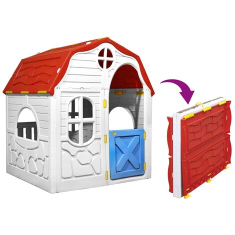 INLIFE Aire de jeu pliable avec porte et fenêtres fonctionnelles