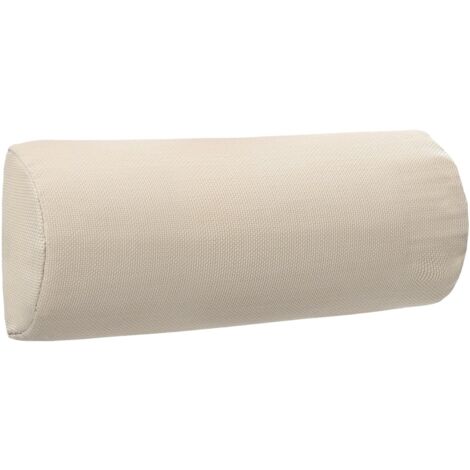 INLIFE Appui-tête de chaise longue Crème 40x7,5x15 cm Textilène
