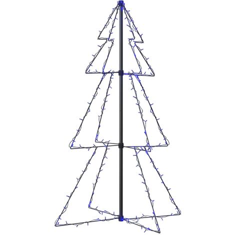 INLIFE Arbre de Noël cône 160 LED d'intérieur/d'extérieur 78x120 cm