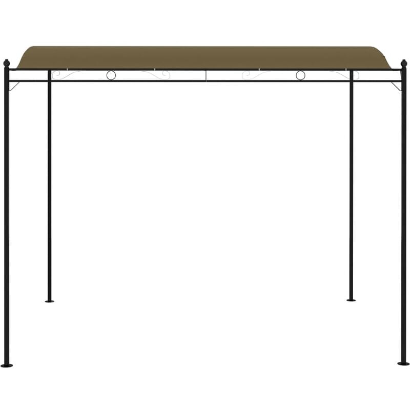 Auvent de parasol 3x2,5 m Taupe 180 g/m² - Inlife