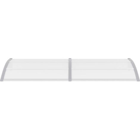 INLIFE Auvent de porte Gris 240 x 100 cm PC