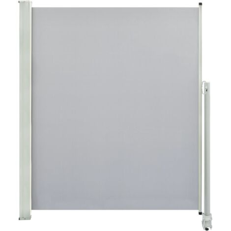 INLIFE Auvent latéral rétractable de patio 160 x 300 cm Gris