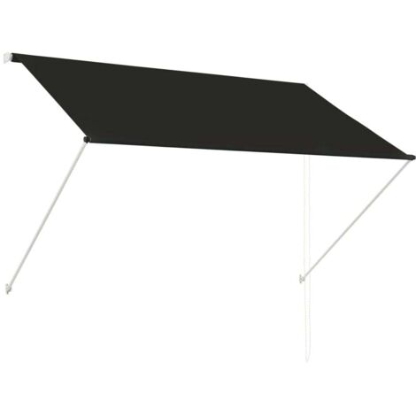 INLIFE Auvent rétractable 200x150 cm Anthracite