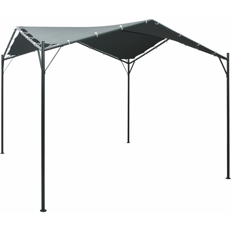 Auvent tente belvédère 3x3 m Acier Anthracite - Inlife