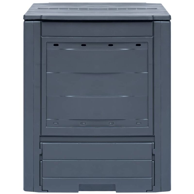 Inlife - Bac à compost de jardin Gris 60x60x73 cm 260 l