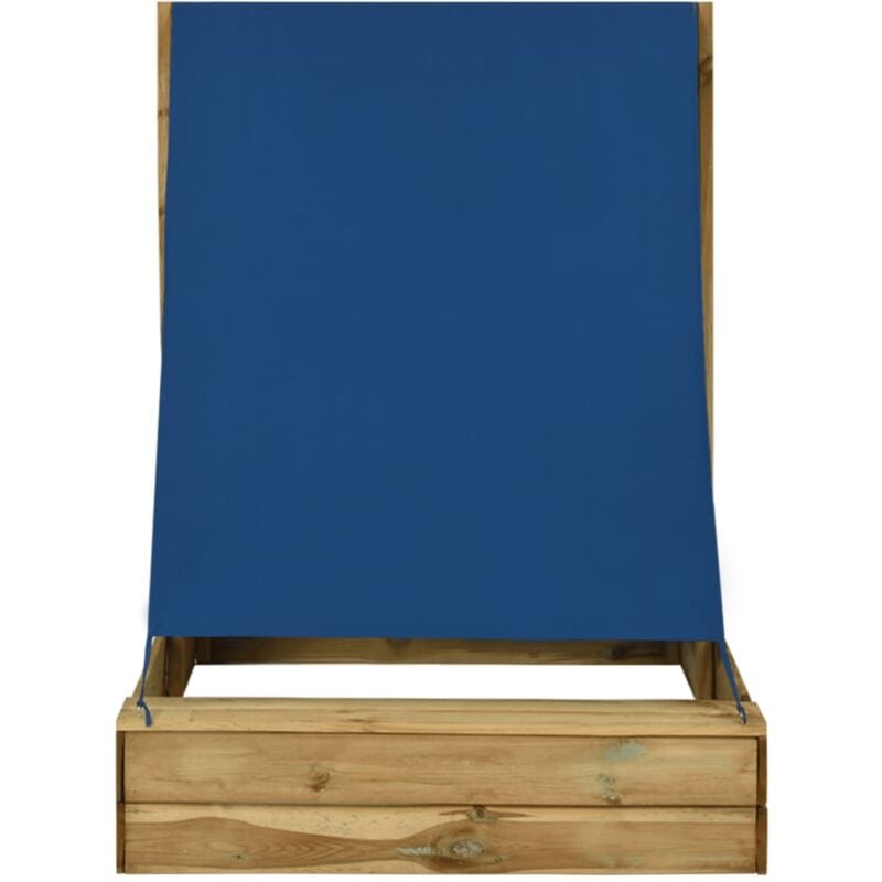 Inlife - Bac à sable avec toit 160x100x133 cm Bois de pin imprégné