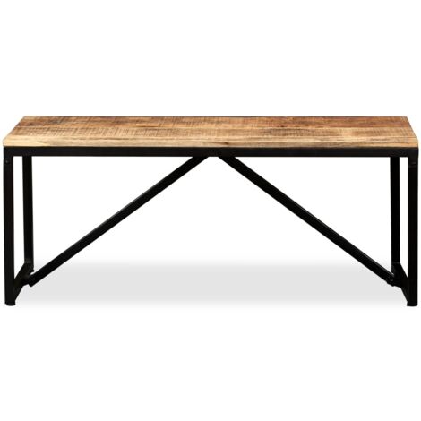 INLIFE Banc 110 x 35 x 45 cm Bois de manguier massif