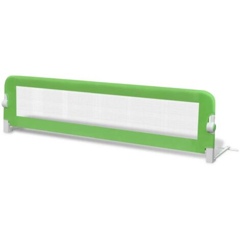 INLIFE Barrière de lit pour enfants 150 x 42 cm Vert