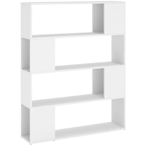 INLIFE Bibliothèque/Séparateur de pièce Blanc 100x24x124 cm
