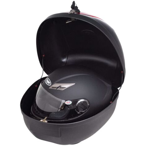 INLIFE Boîte de moto 36 L pour un seul casque