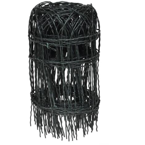 INLIFE Bordure de pelouse Fer enduit de poudre 10x0,4 m