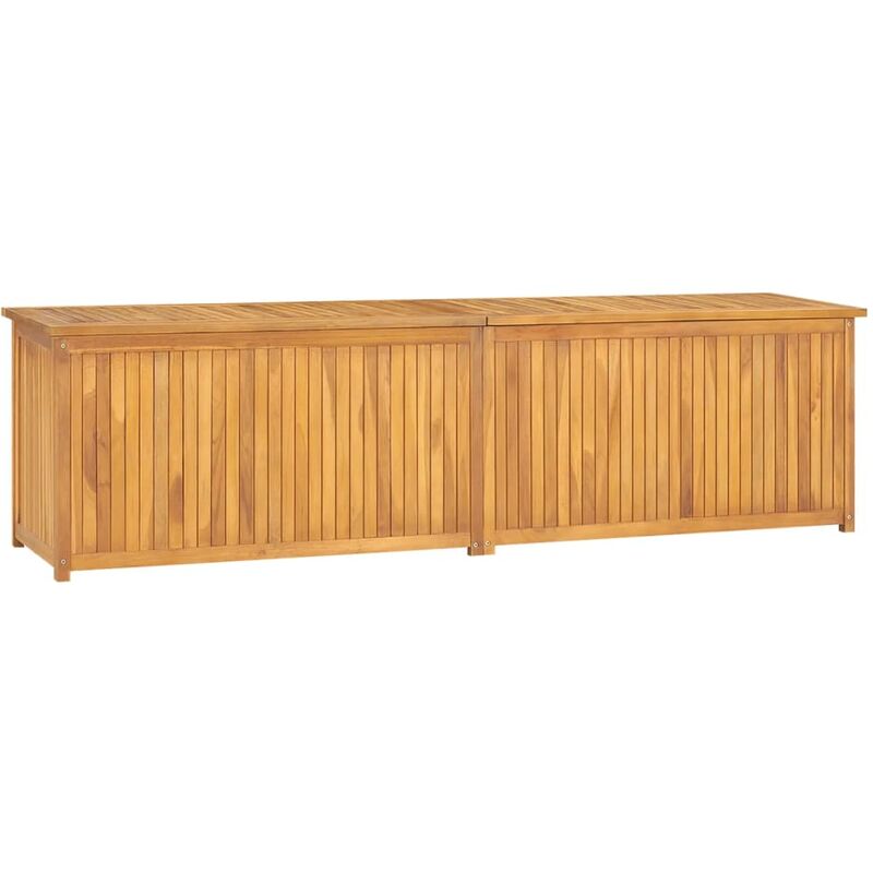 INLIFE Boîte de jardin 200x50x53 cm Bois massif de teck