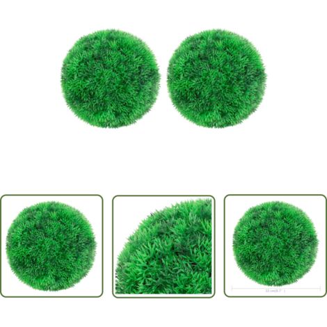 INLIFE Boules de buis artificielles 2 pcs 22 cm