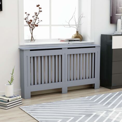 INLIFE Cache-radiateur Anthracite 152x19x81 cm MDF