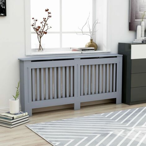 INLIFE Cache-radiateur Anthracite 172x19x81 cm MDF