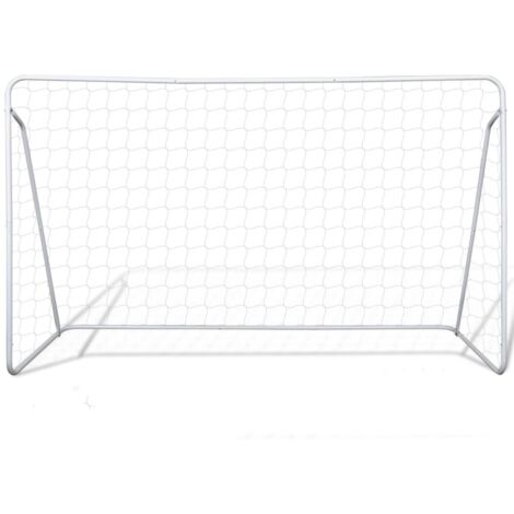 INLIFE Cage de but de football 240 x 90 x 150 cm Acier