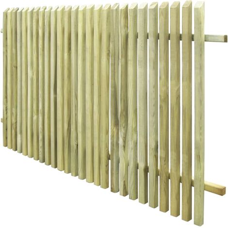 INLIFE Clôture de jardin Bois de pin imprégné 170 x 100 cm