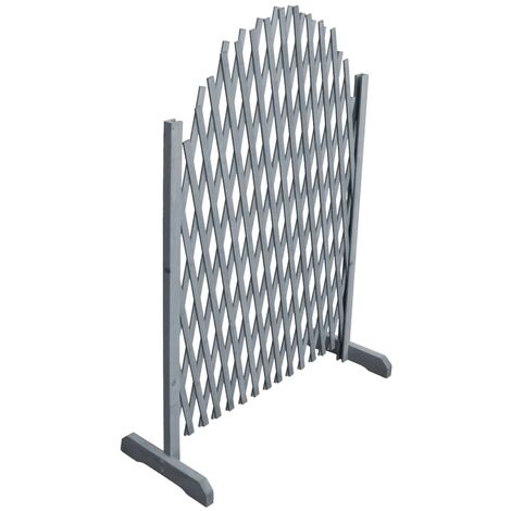 INLIFE Clôture en treillis Bois de sapin massif 1,8x1 m Gris