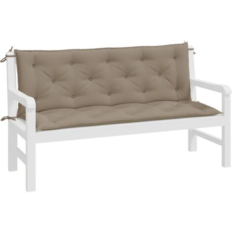 INLIFE Coussin de balancelle Taupe 150 cm Tissu