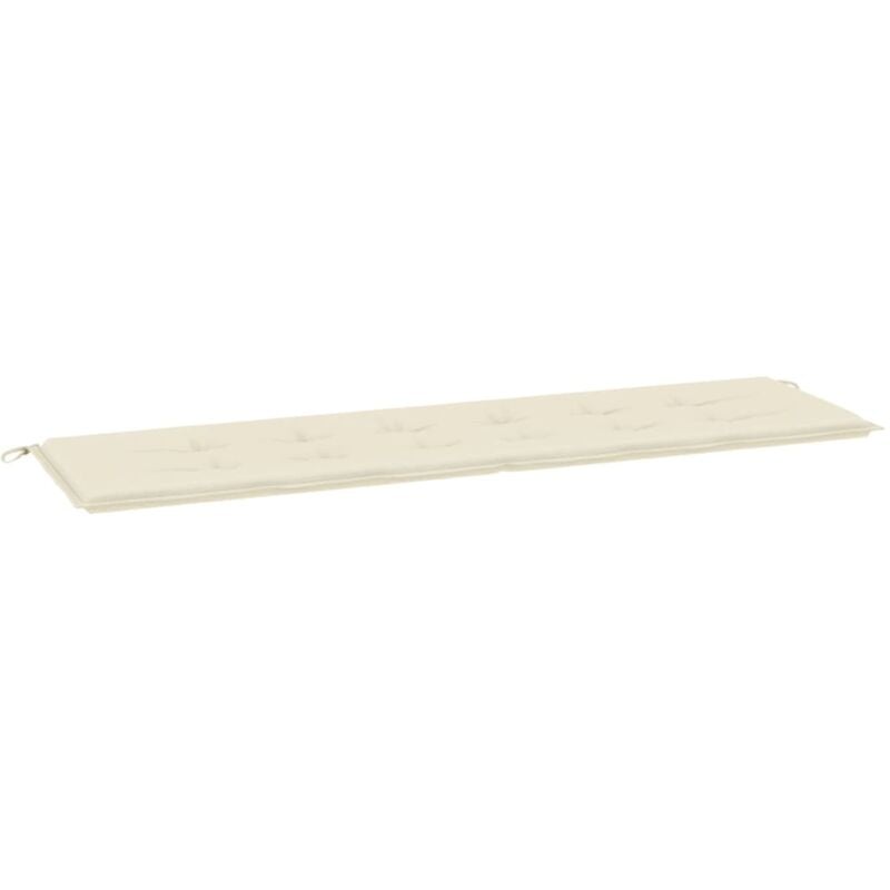 Inlife - Coussin de banc de jardin Crème 180 x 50 x 3 cm