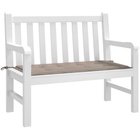 INLIFE Coussin de banc de jardin Taupe 100 x 50 x 3 cm