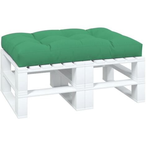 INLIFE Coussin de canapé palette Vert 120x80x10 cm