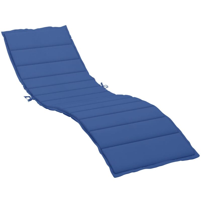 Inlife - Coussin de chaise longue Bleu royal 200x50x3 cm Tissu