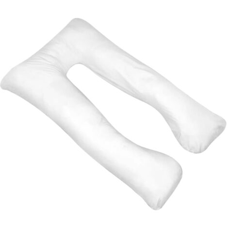 INLIFE Coussin de grossesse 90 x 145 cm Blanc