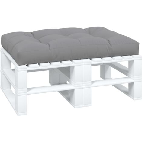 INLIFE Coussin de siège rembourré Gris 120x80x10 cm