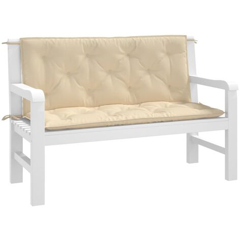 INLIFE Coussin pour balancelle Beige 120 cm Tissu