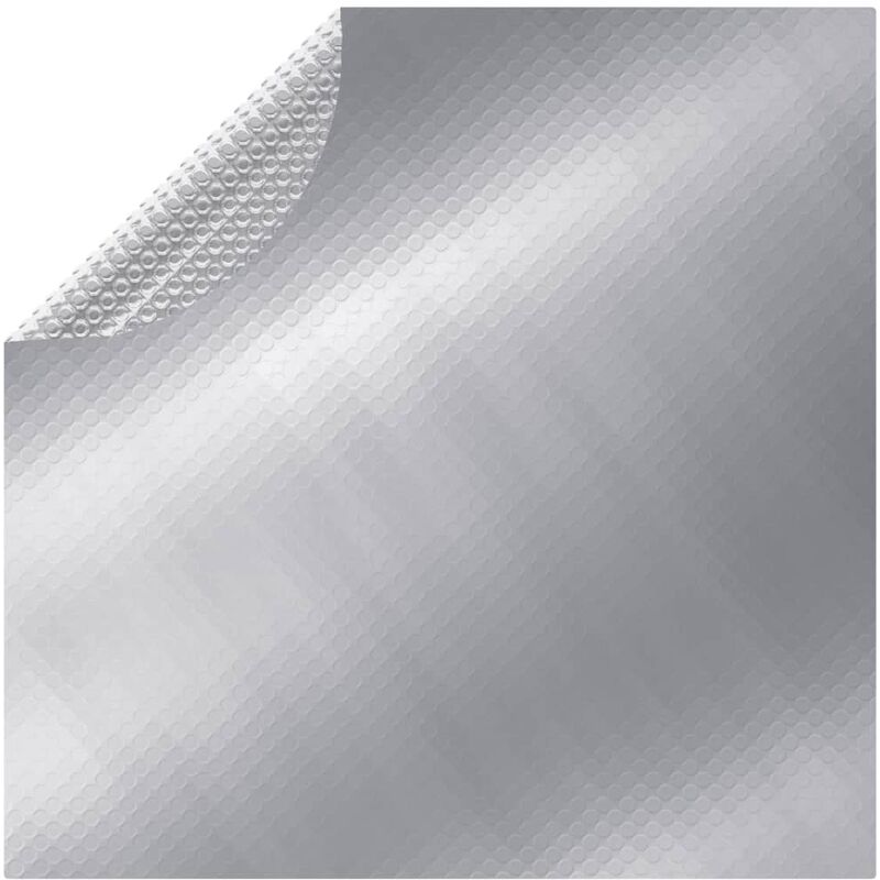 Inlife Couverture de piscine Argenté 381 cm pe - Argent
