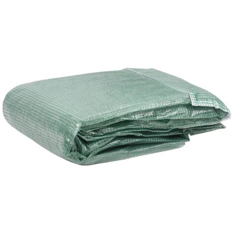 INLIFE Couverture de remplacement de serre (18 m²) 300x600x200 cm Vert