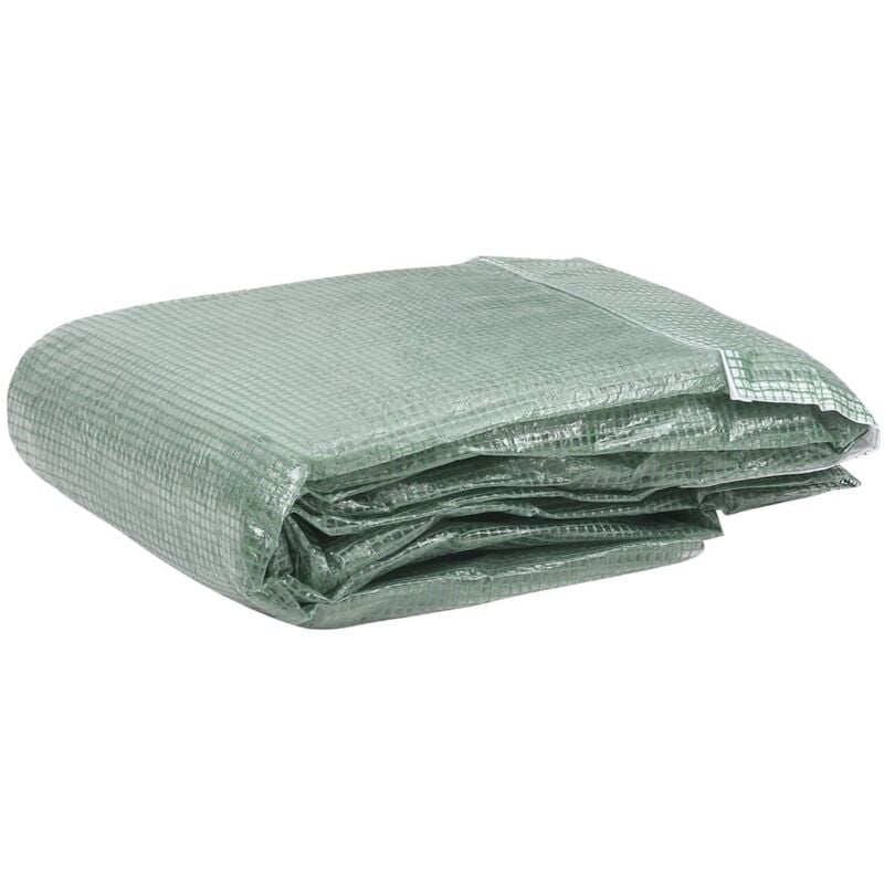Inlife - Serre de jardin tunnel Couverture de remplacement de serre (4,5 m²) 300x150x200cm Vert