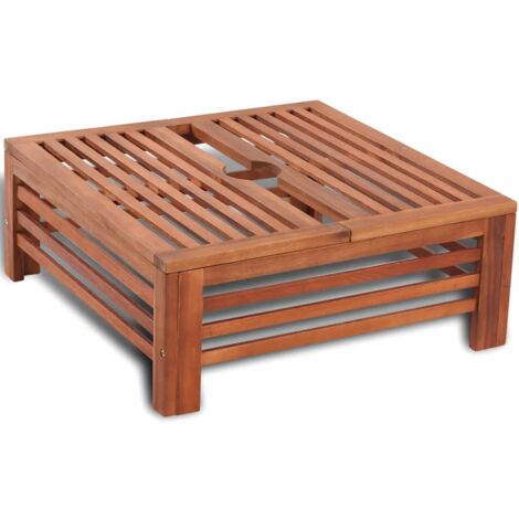 INLIFE Couverture de support de parasol en bois