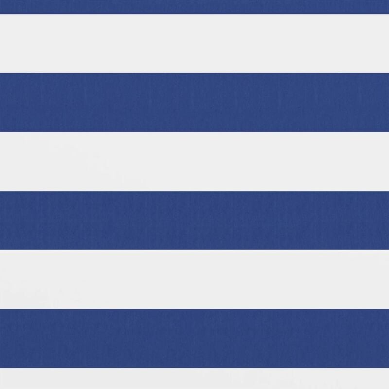 Inlife - cran de balcon Tissu Oxford Blanc et bleu 90x300 cm