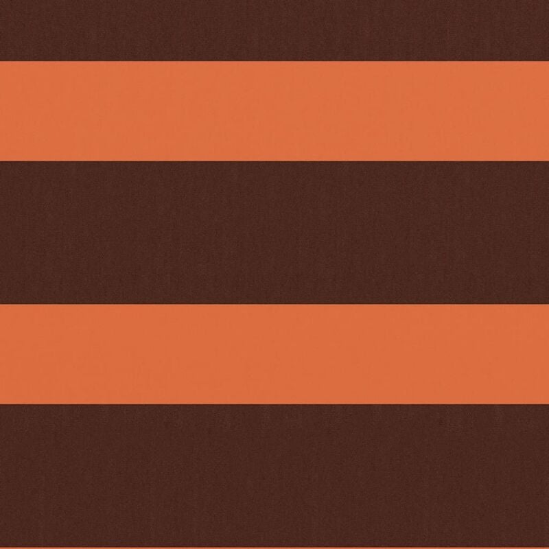 Inlife - cran de balcon Tissu Oxford Orange et marron 90x300 cm