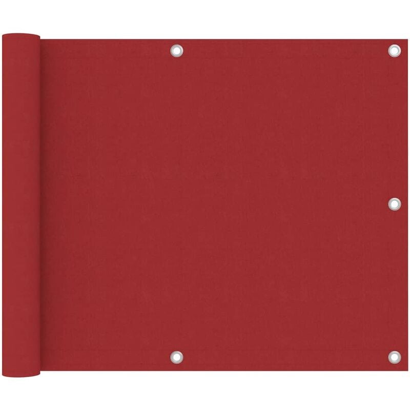 Cran de balcon Tissu Oxford Rouge 75x300 cm - Rouge - Inlife