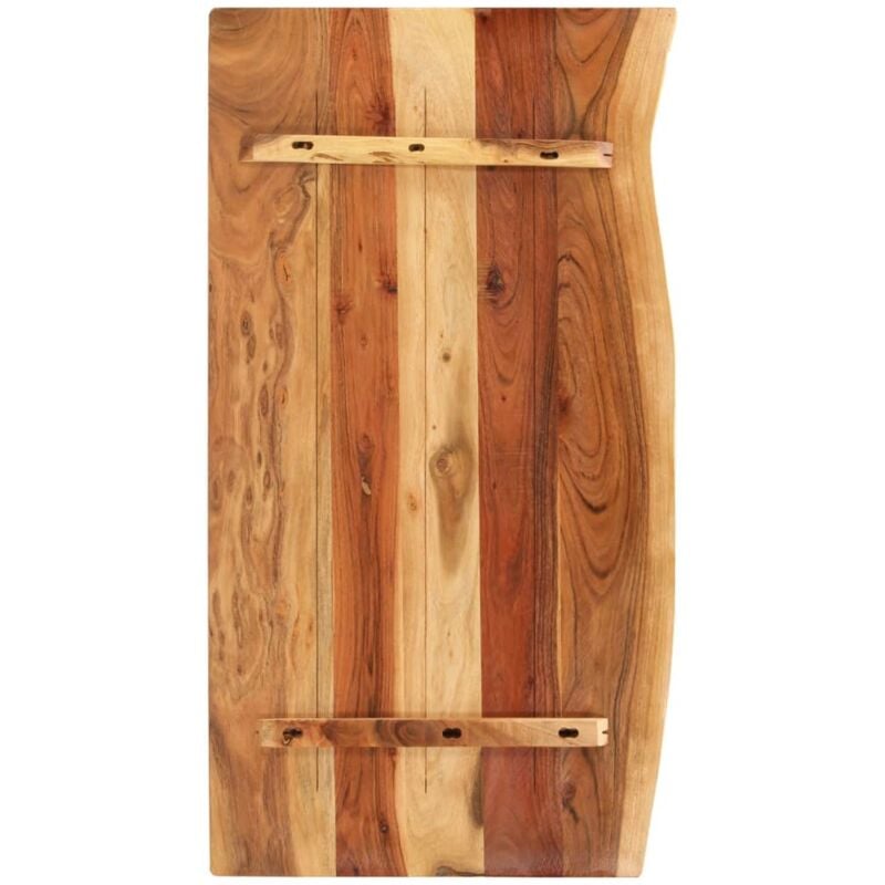 Dessus de meuble-lavabo de salle de bain Acacia 100x55x3,8 cm - Inlife