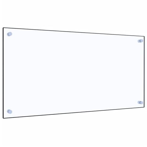 INLIFE Dosseret de cuisine Transparent 80 x 40 cm Verre trempé