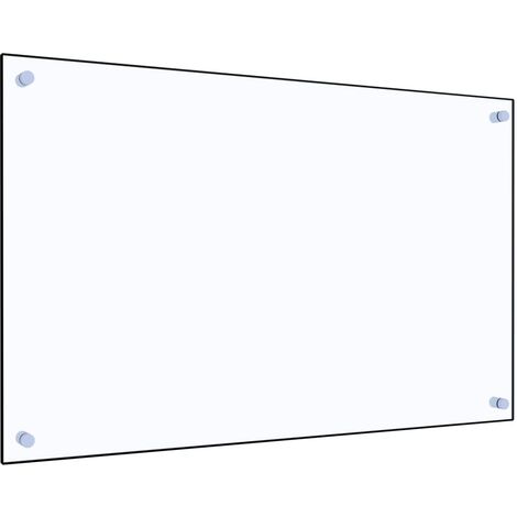 INLIFE Dosseret de cuisine Transparent 80 x 50 cm Verre trempé