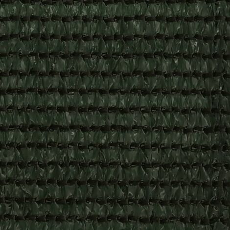INLIFE Écran de balcon PEHD Vert foncé 75x500 cm