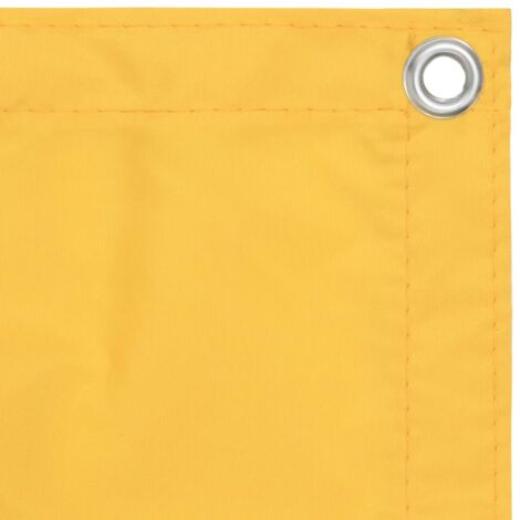 INLIFE Écran de balcon Tissu Oxford Jaune 120x500 cm